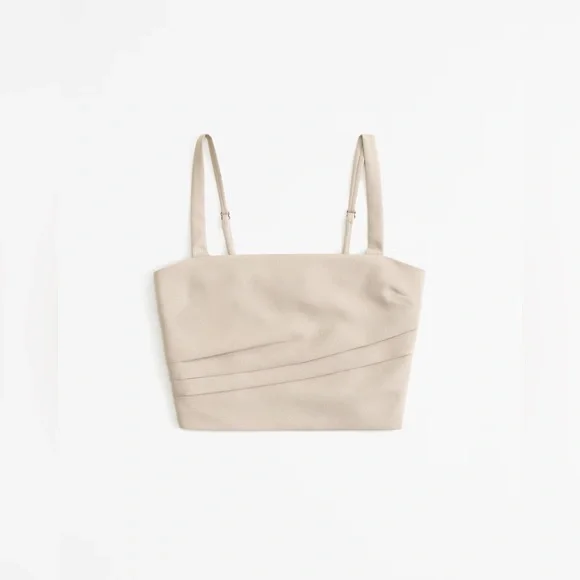 Abercrombie & Fitch Tailored Squareneck Set Top | NWT - Picture 1 of 8